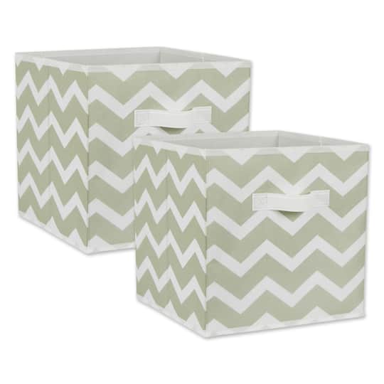 DII® 11" Nonwoven Polyester Chevron Storage Cubes